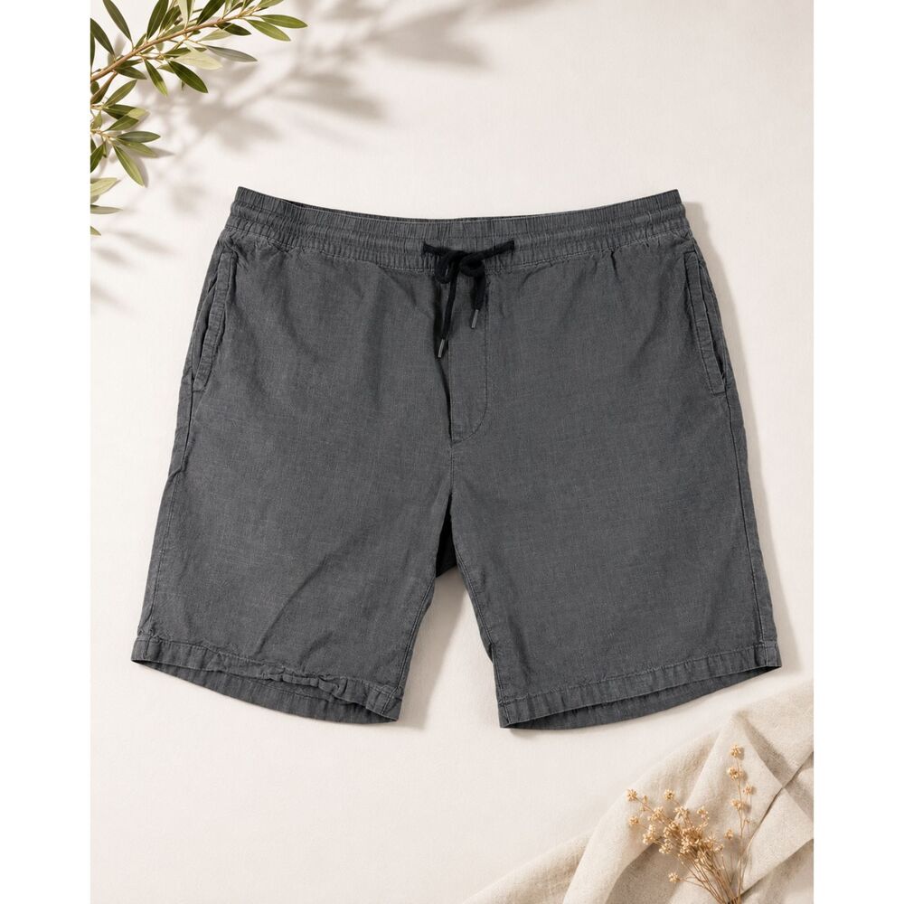 H&M L.O.G.G. Men’s XL Charcoal Gray Cotton Drawstring Casual Shorts